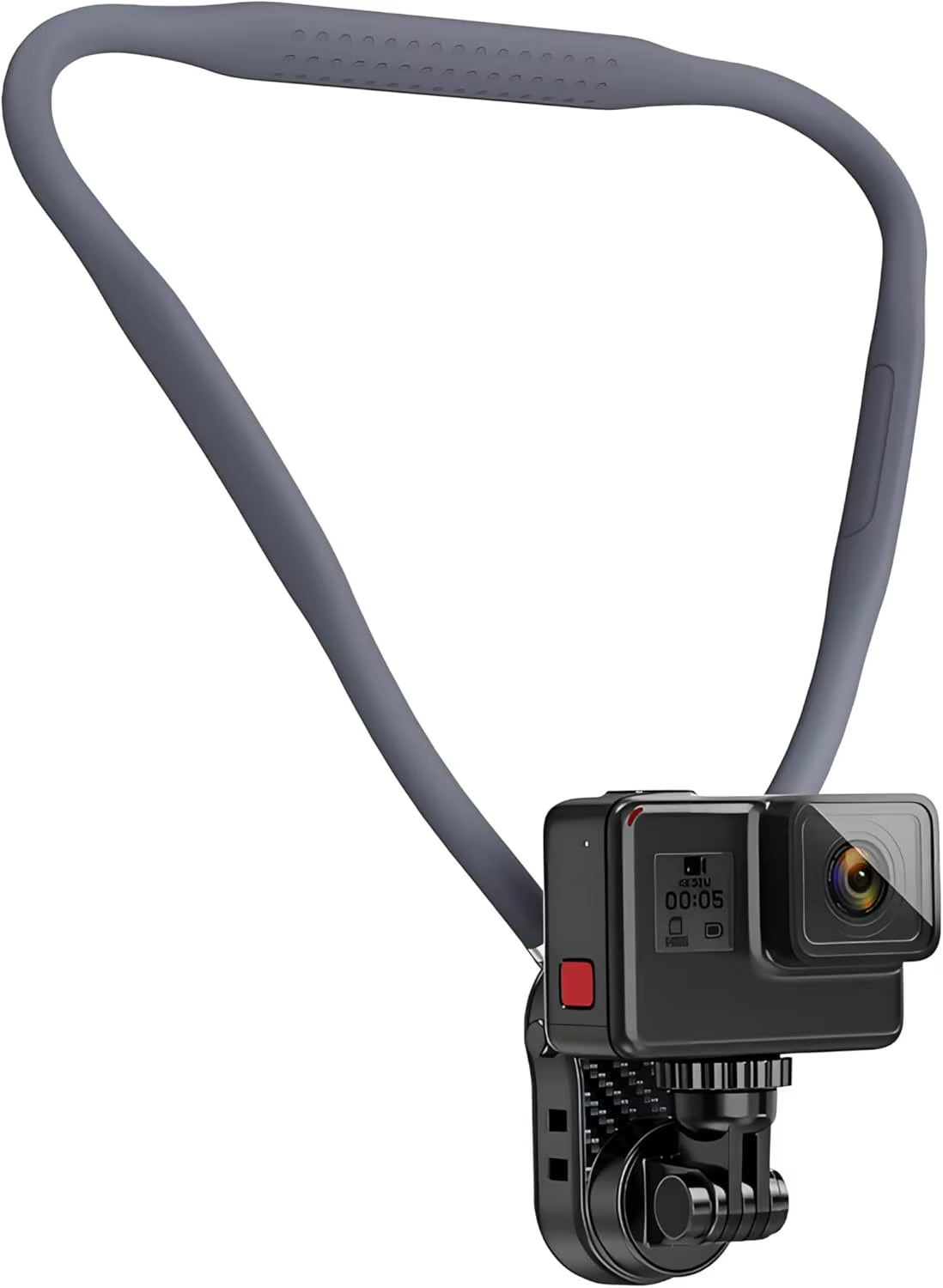Magnetic Neck Phone Holder, Pov/Vlog Recording Selfie Hand Free Neck Mount, Cooking/Riding Video Fliming, Anti-Shake Chest Strap
