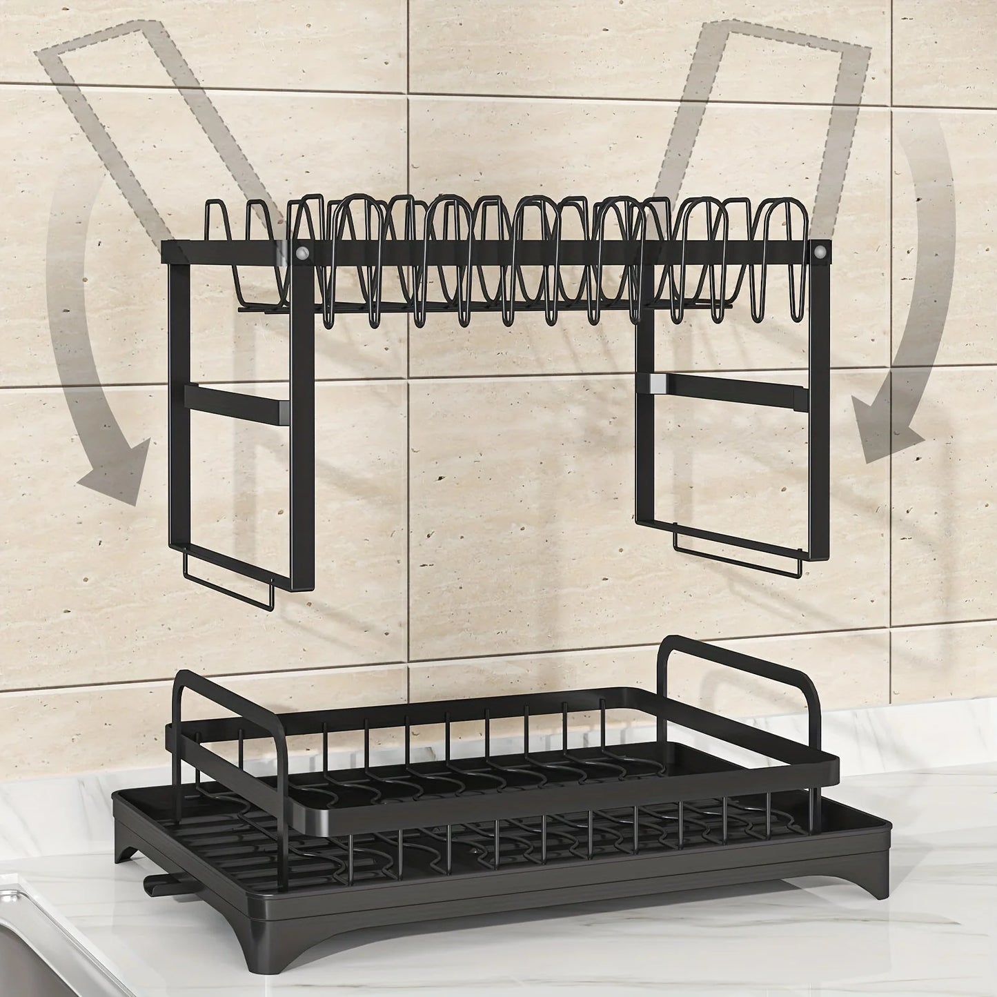 Dubbel Vaatdroogrek | Multifunctioneel & Ruimtebesparend Ontwerp